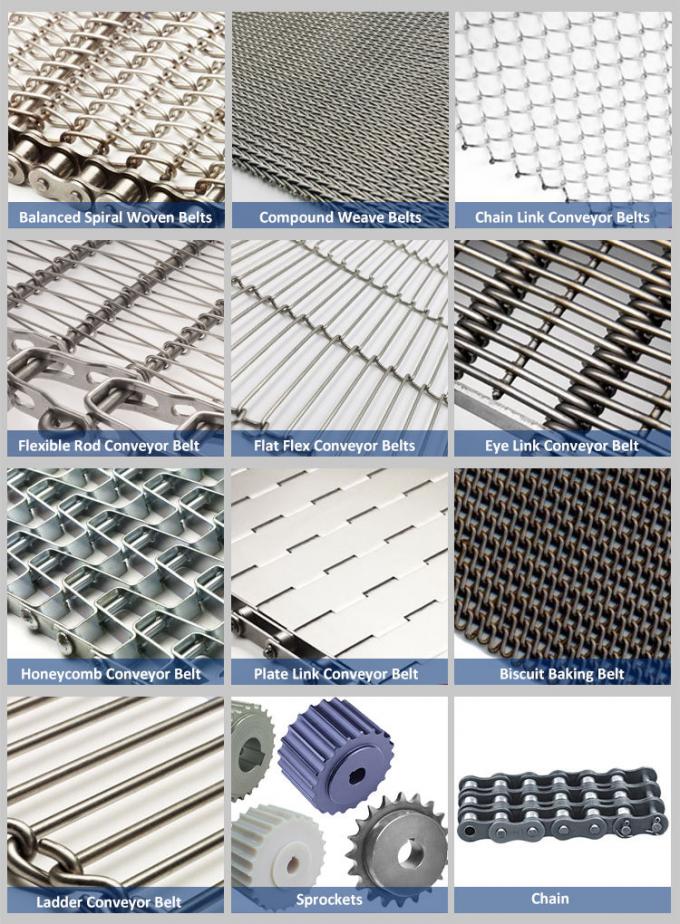 Пояс сетки нержавеющей стали плоской проволоки таможни 20cm-200cm для промышленного предприятия 9